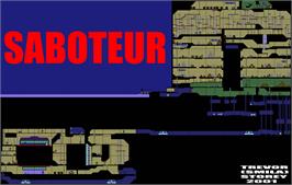 Game map for Saboteur on the Commodore Plus 4.