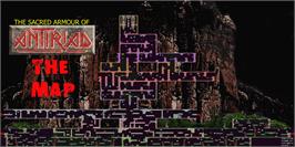 Game map for Sacred Armour Of Antiriad, The on the Sinclair ZX Spectrum.