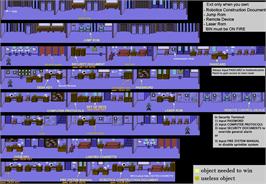Game map for Short Circuit on the Sinclair ZX-81.