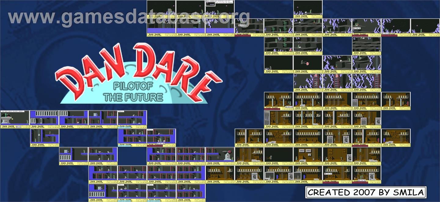 Dan Dare: Pilot of the Future - Commodore 64 - Artwork - Map