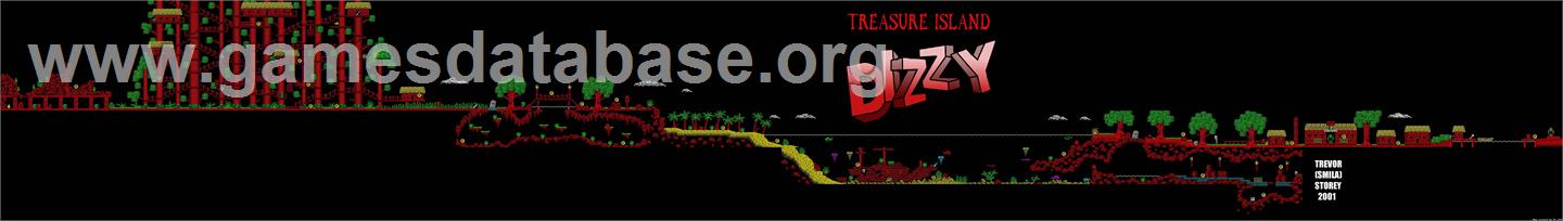 Dizzy 2 - Treasure Island Dizzy - Sinclair ZX Spectrum - Artwork - Map