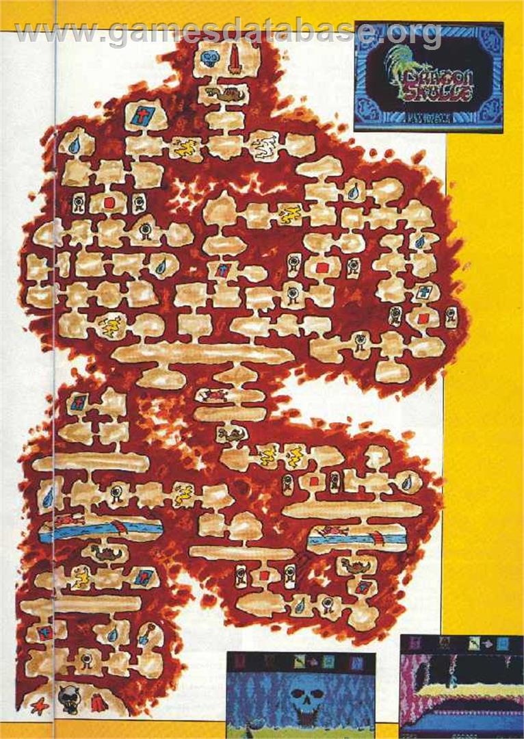 Dragonskulle - Commodore 64 - Artwork - Map