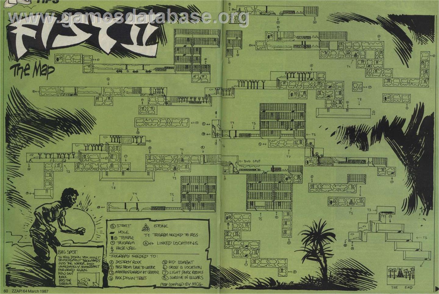 Fist 2 Tournament - Commodore 64 - Artwork - Map