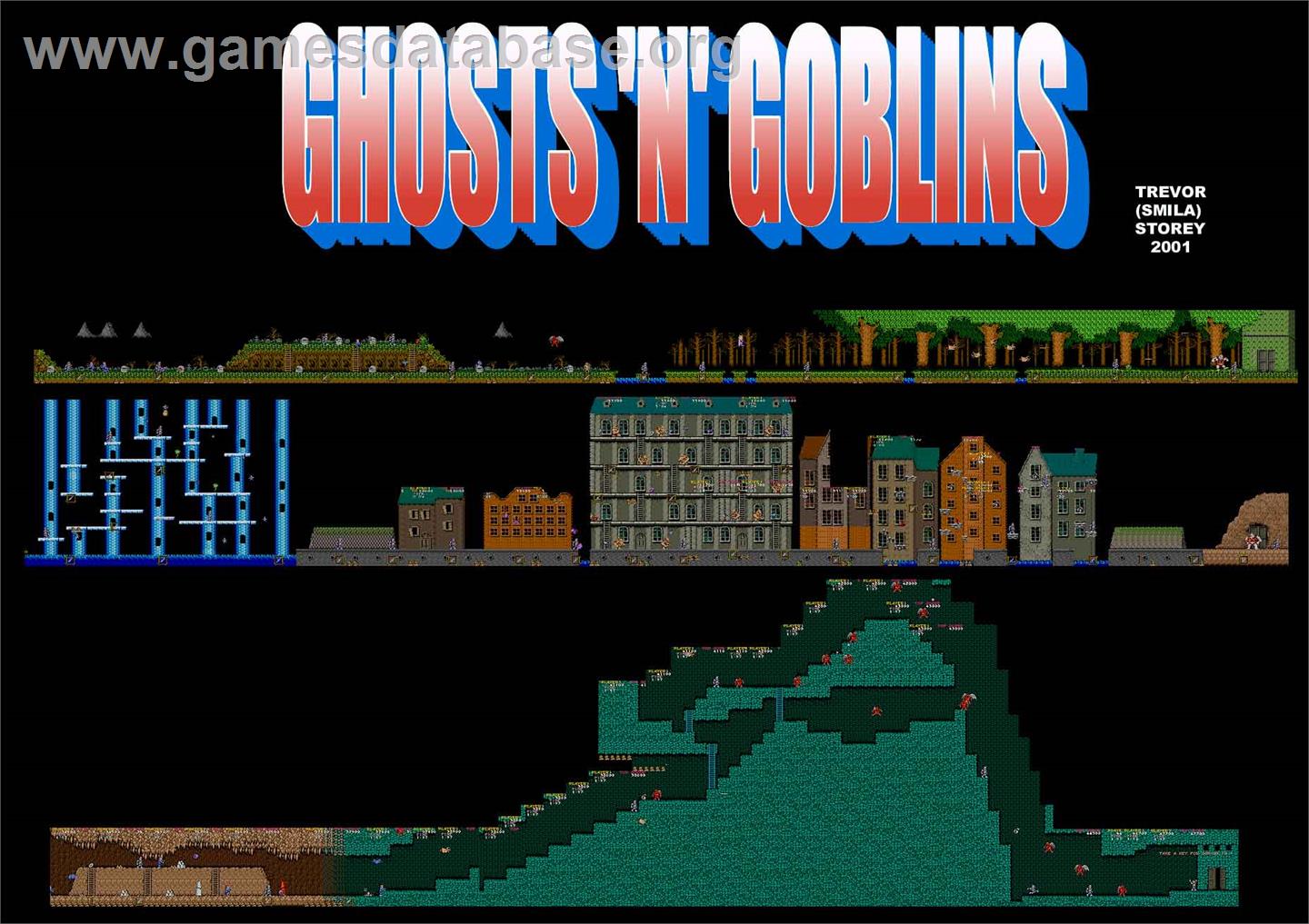 Ghosts 'n Goblins - Atari ST - Artwork - Map
