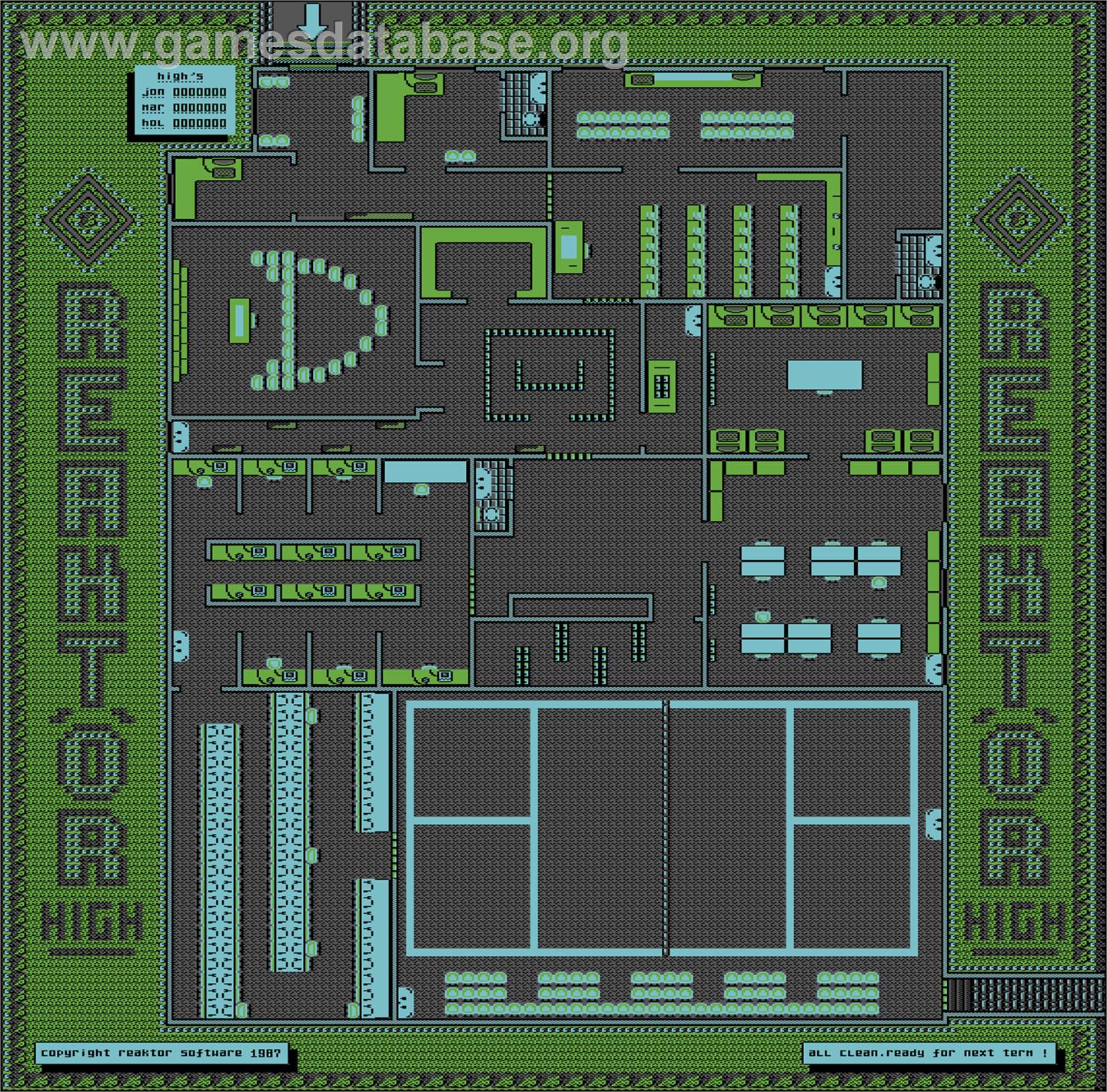 Mrs. Mop - Commodore 64 - Artwork - Map