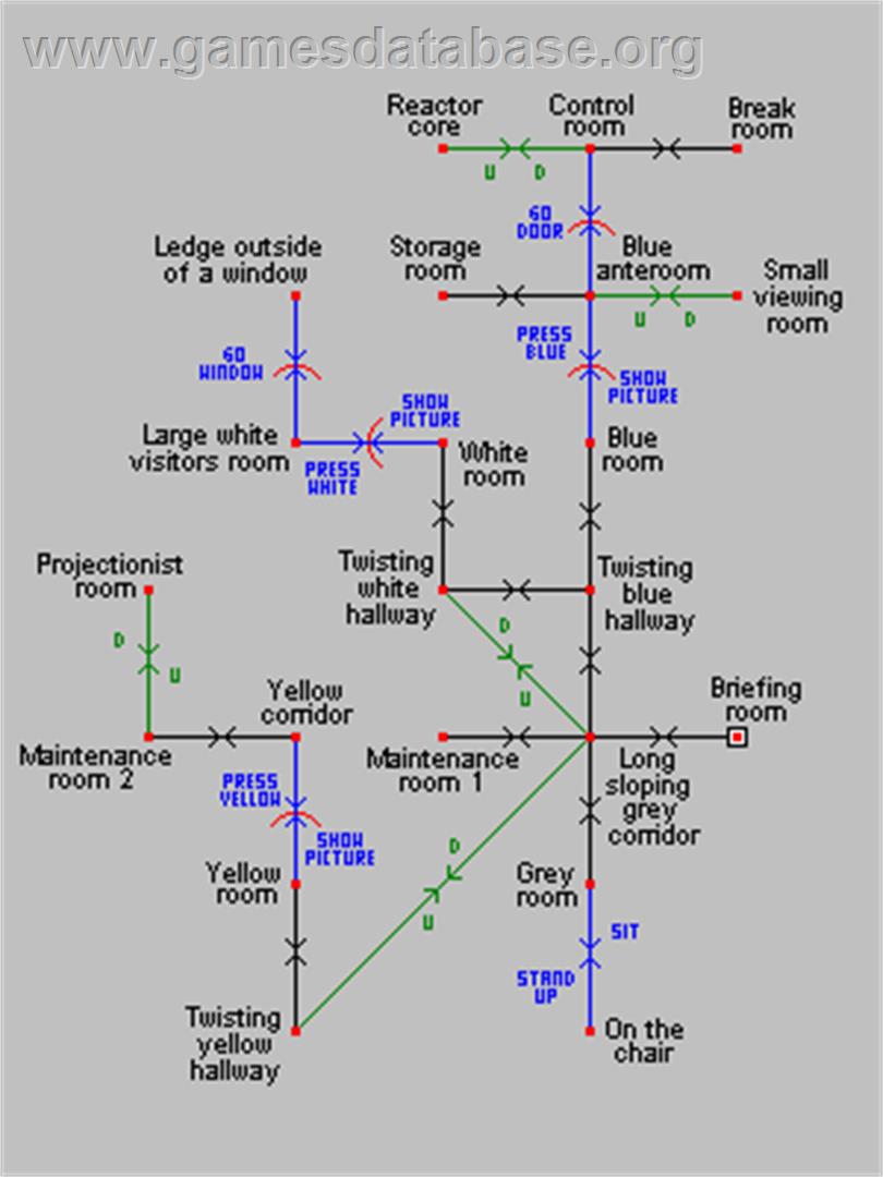 Secret Mission - Tandy TRS-80 - Artwork - Map