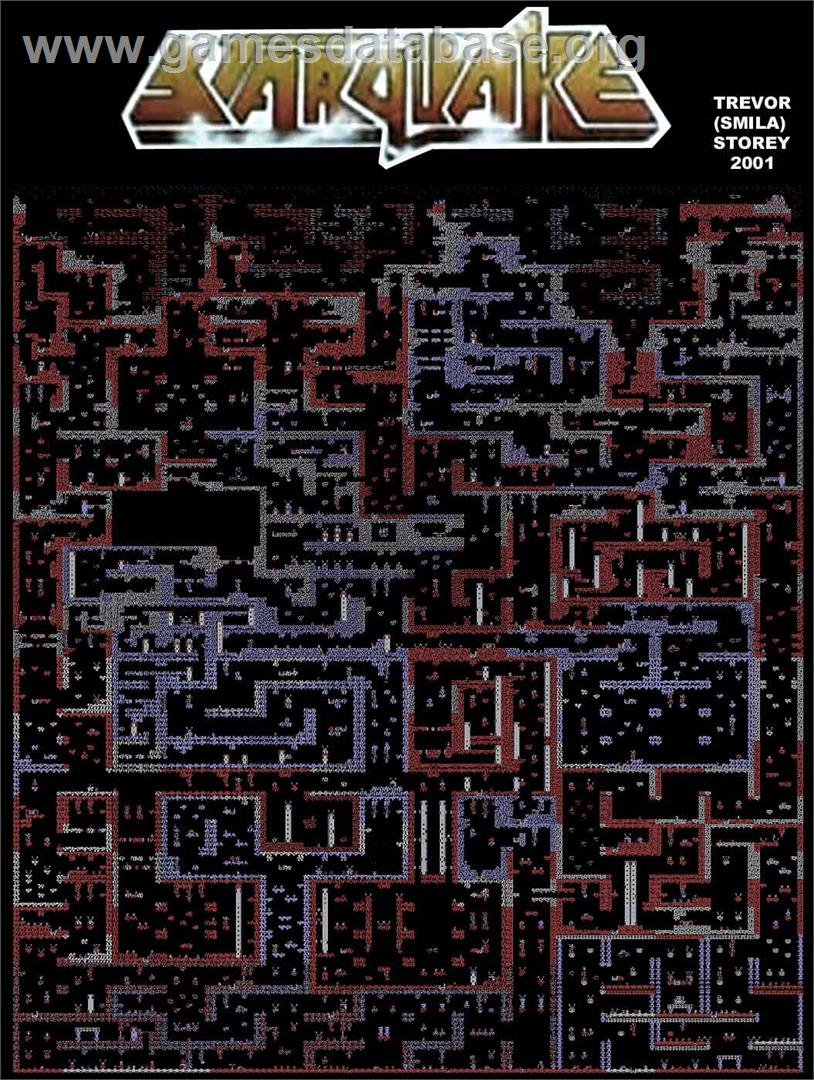 Starquake - Microsoft DOS - Artwork - Map