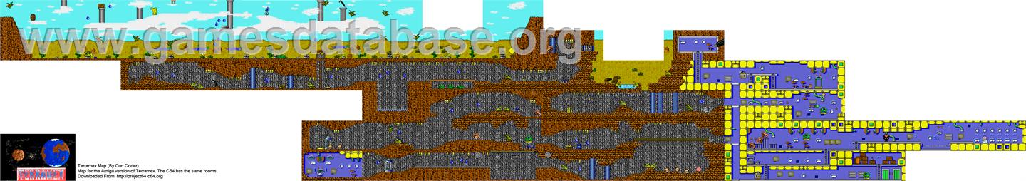 Terramex - Commodore Amiga - Artwork - Map