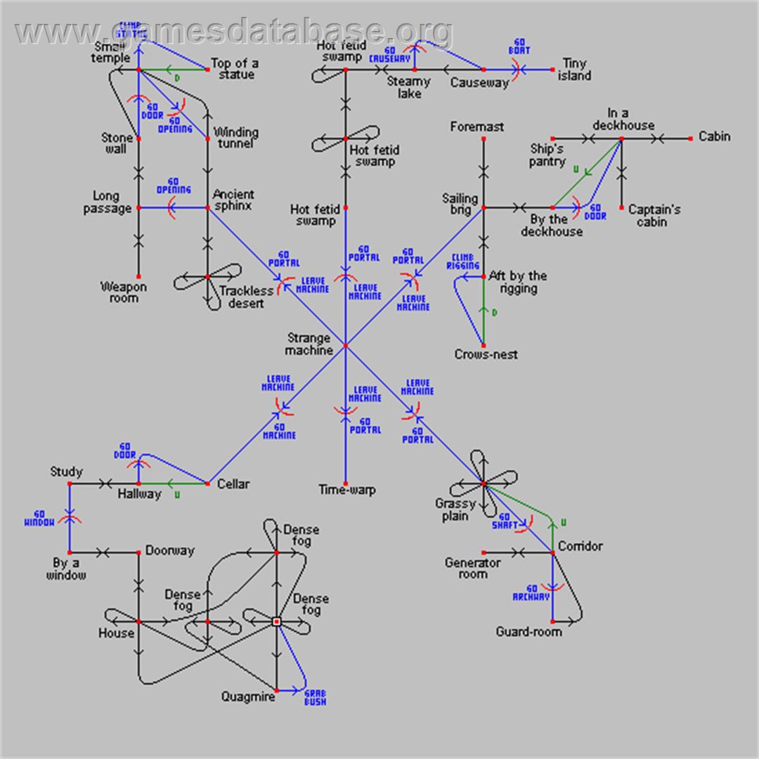 Time Machine - Commodore Amiga - Artwork - Map