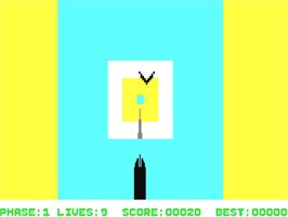 In game image of 3d Tunnel on the Commodore 64.