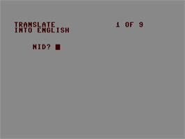 In game image of 64 French Tutorial on the Commodore 64.