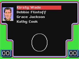 In game image of A Question of Sport on the Commodore 64.