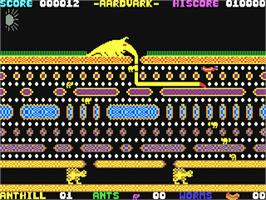 In game image of Aardvark on the Commodore 64.