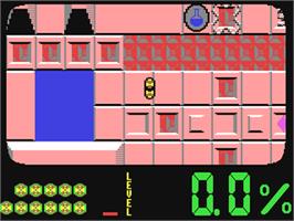 In game image of Abyss on the Commodore 64.