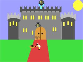 In game image of Acchiappa Monete on the Commodore 64.