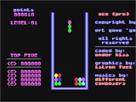In game image of Ace Pro on the Commodore 64.