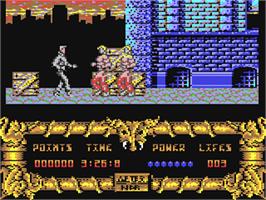 In game image of After the War on the Commodore 64.