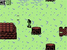In game image of Airborne Ranger on the Commodore 64.