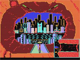 In game image of Aliants - The Desperate Battle For Earth on the Commodore 64.