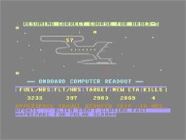 In game image of Alien Attack (64'er) on the Commodore 64.