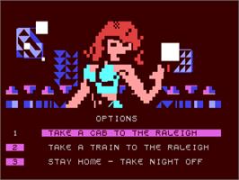 In game image of Alien Infiltration 2 on the Commodore 64.
