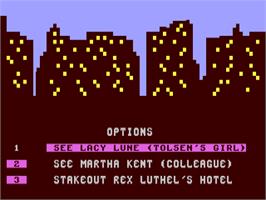 In game image of Alien Infiltration 4 on the Commodore 64.