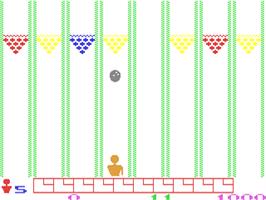 In game image of Alley Oops on the Commodore 64.