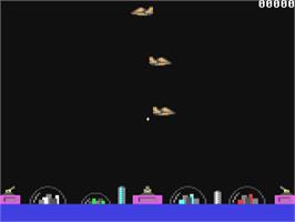 In game image of Atlantis (Tronic / Courbois) on the Commodore 64.