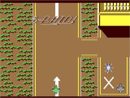 In game image of B-raid! on the Commodore 64.
