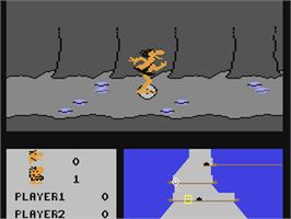In game image of BC's Quest for Tires II: Grog's Revenge on the Commodore 64.