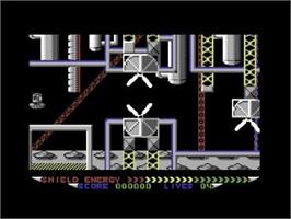 In game image of Bad Moon Rising on the Commodore 64.