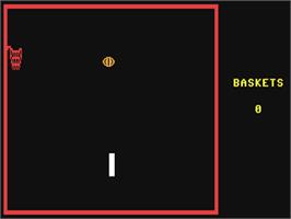 In game image of Basketball on the Commodore 64.