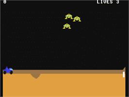 In game image of Battle Buggy on the Commodore 64.
