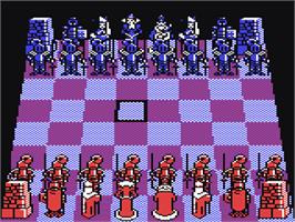 In game image of Battle Chess on the Commodore 64.
