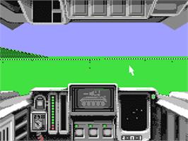 In game image of Battle Command (Ocean) on the Commodore 64.