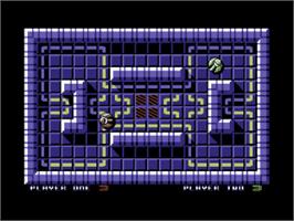 In game image of Battlefield (64'er) on the Commodore 64.