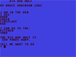 In game image of Big Bad Wolf on the Commodore 64.