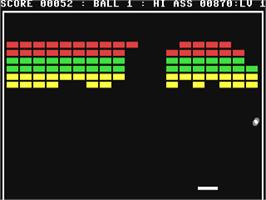 In game image of Block-out (Markt & Technik) on the Commodore 64.