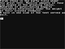 In game image of Bored of the Rings on the Commodore 64.