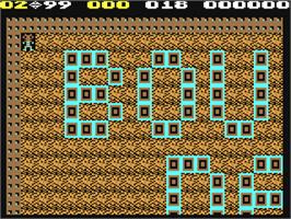 In game image of Boulder Dash 5 on the Commodore 64.