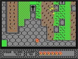 In game image of Bounder on the Commodore 64.