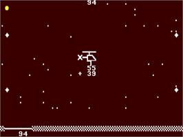 In game image of Chopper Math on the Commodore 64.