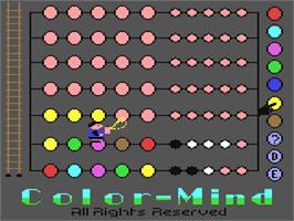 In game image of Color Mind on the Commodore 64.