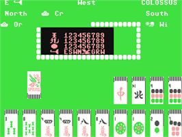 In game image of Colossus Mah Jong on the Commodore 64.