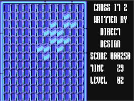 In game image of Cross It 2 - The Revenge on the Commodore 64.