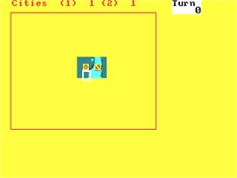 In game image of Dark Empire on the Commodore 64.