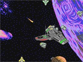 In game image of Deadly Messengers on the Commodore 64.