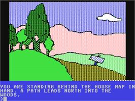 In game image of Death in the Caribbean on the Commodore 64.