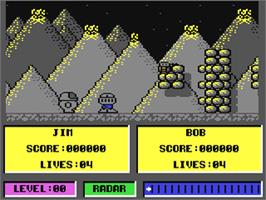 In game image of Deliverance: Stormlord II on the Commodore 64.