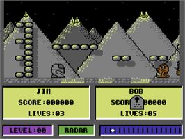 In game image of Deliverance (The Power House) on the Commodore 64.